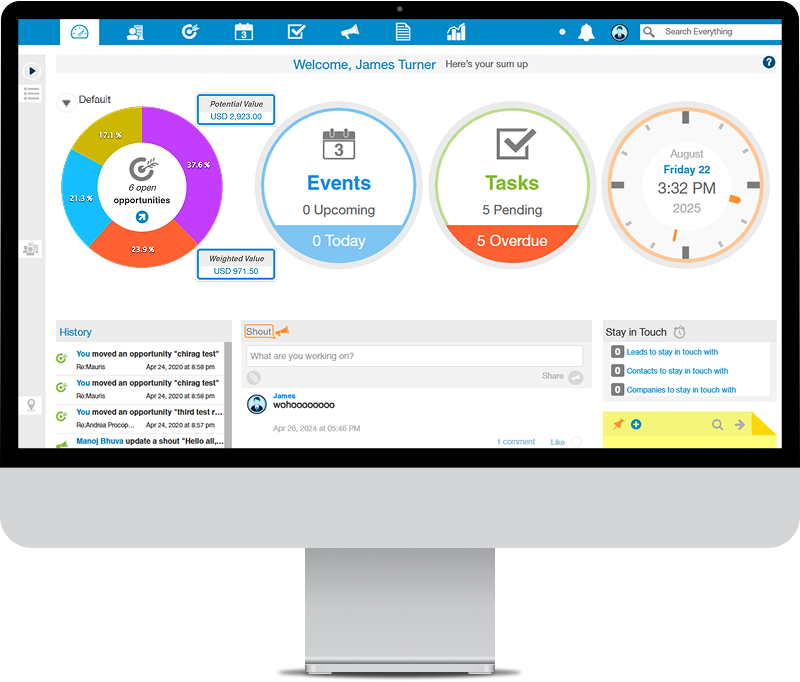Custom SaaS-Based Lead & Contact Management CRM Software