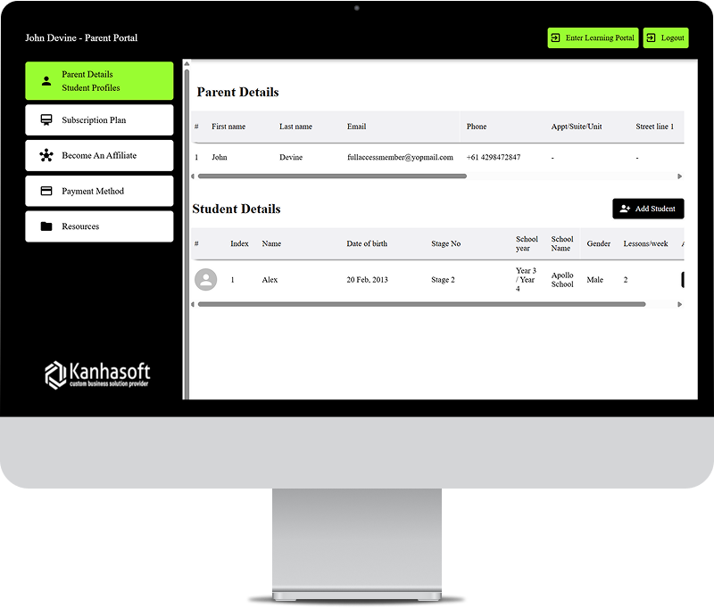 Custom E-Learning Software for Math Proficiency