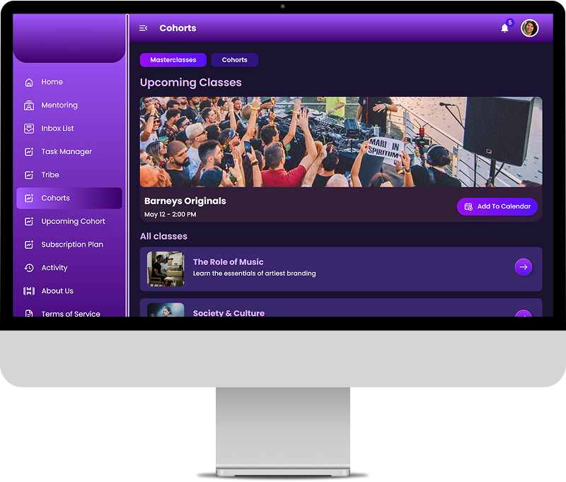 Custom AI-Powered Musician Growth & Community Platform